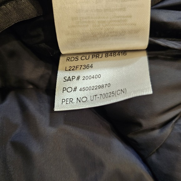 Mountain Hardwear Mens XL Deloro Down Jacket Black Full Zip 650 Fill Embroidered - Picture 12 of 15